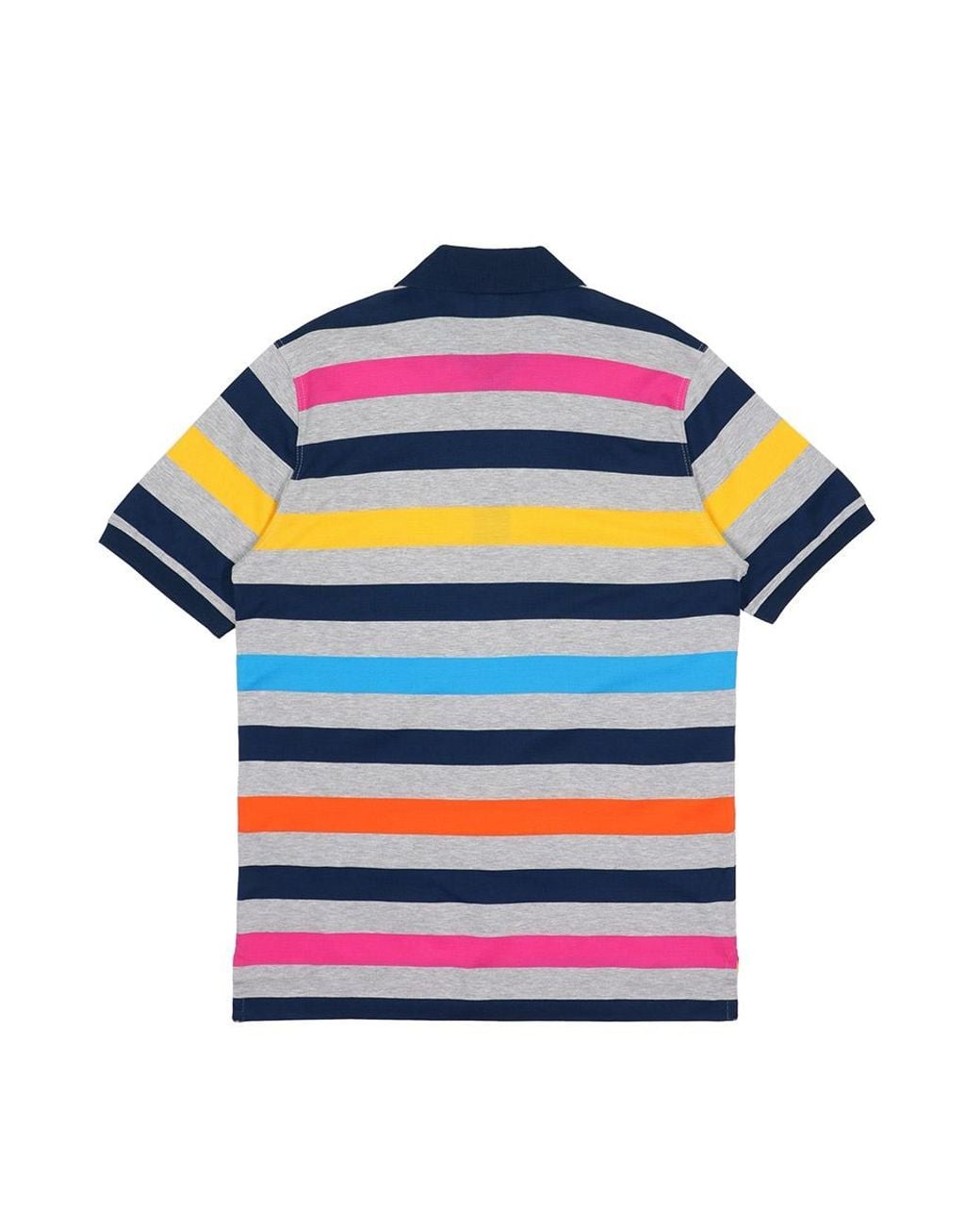 Paul & Shark Blue Striped Short-Sleeved Polo Shirt for men