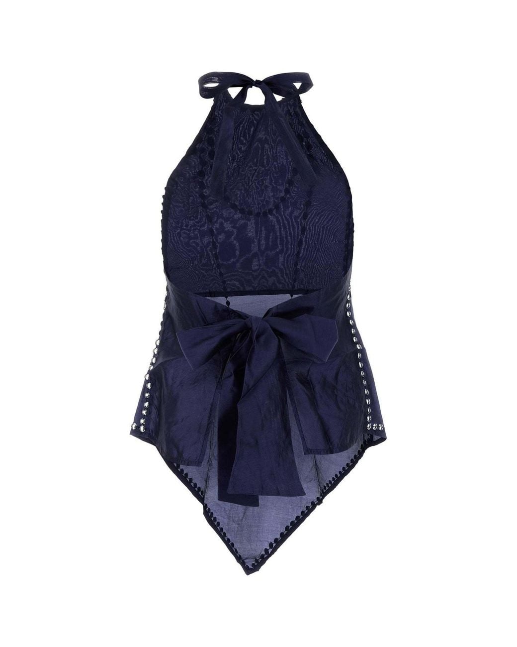 GIMAGUAS Blue Lace-Up Camisole
