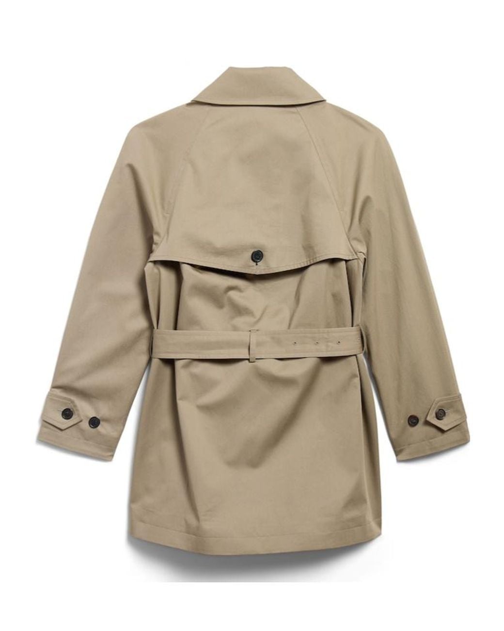 Balenciaga Natural Cocoon Short Trench