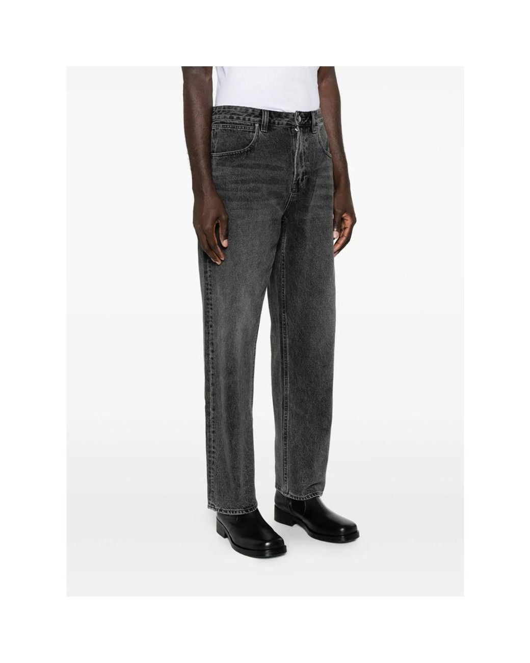 Entire studios Gray Seth Faded-Effect Jeans for men