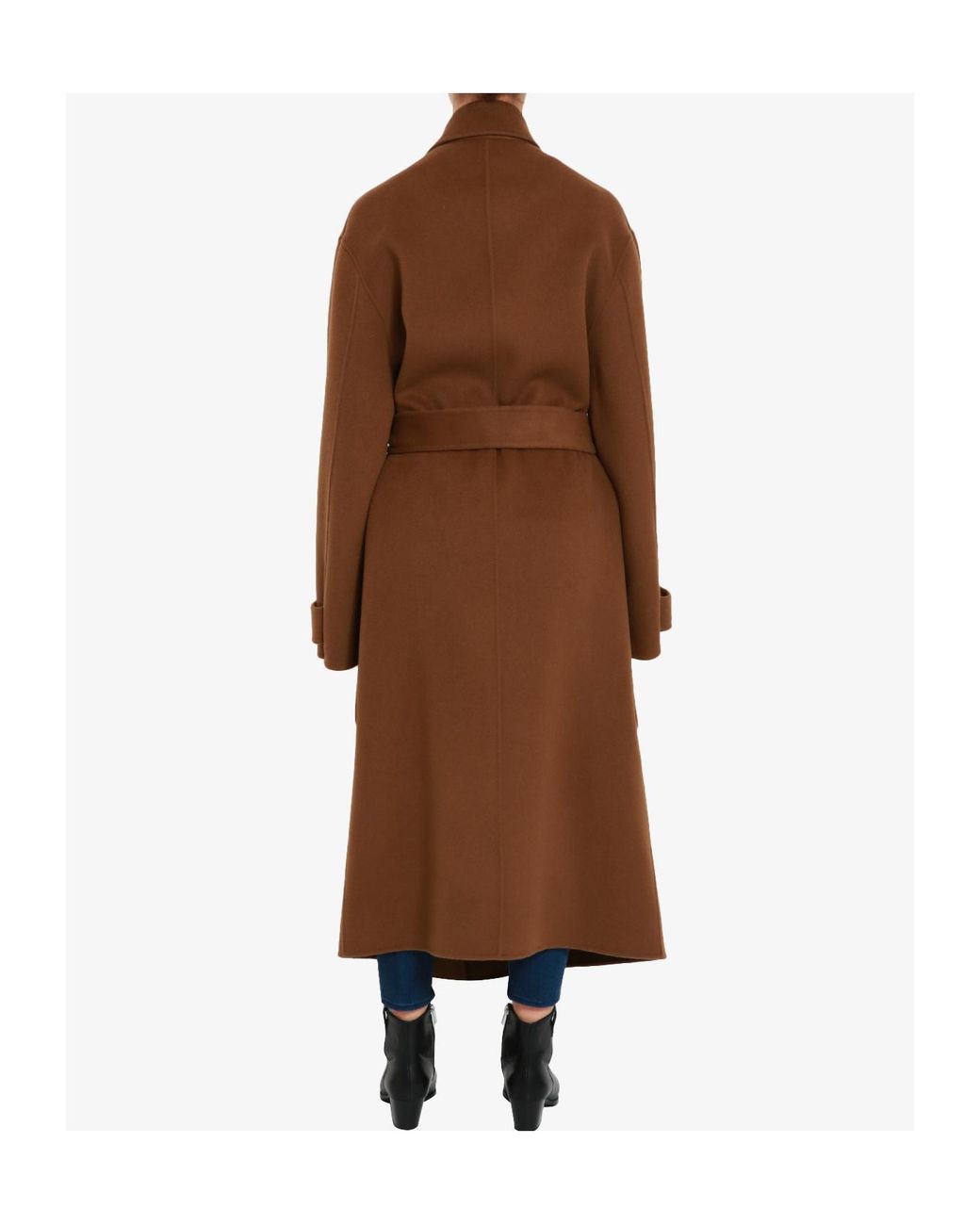 Philosophy Di Lorenzo Serafini Brown Tie-Up Long-Sleeve Coat