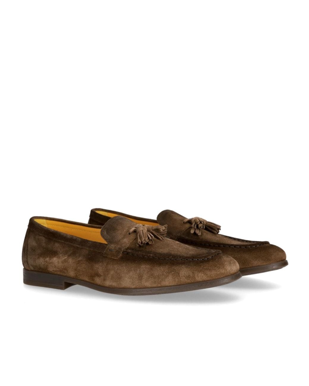 Doucal's Brown Tassel Love Shoes for men