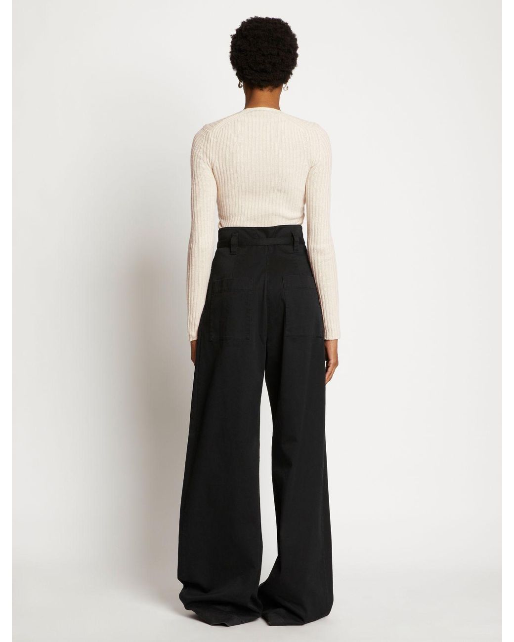 Proenza Schouler Natural Label Scoop Neck Knitted Top