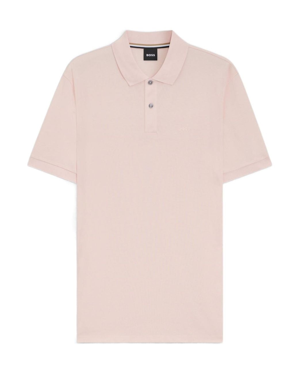 Boss Pink Boss Pallas Embroidered Straight Hem Polo Shirt for men