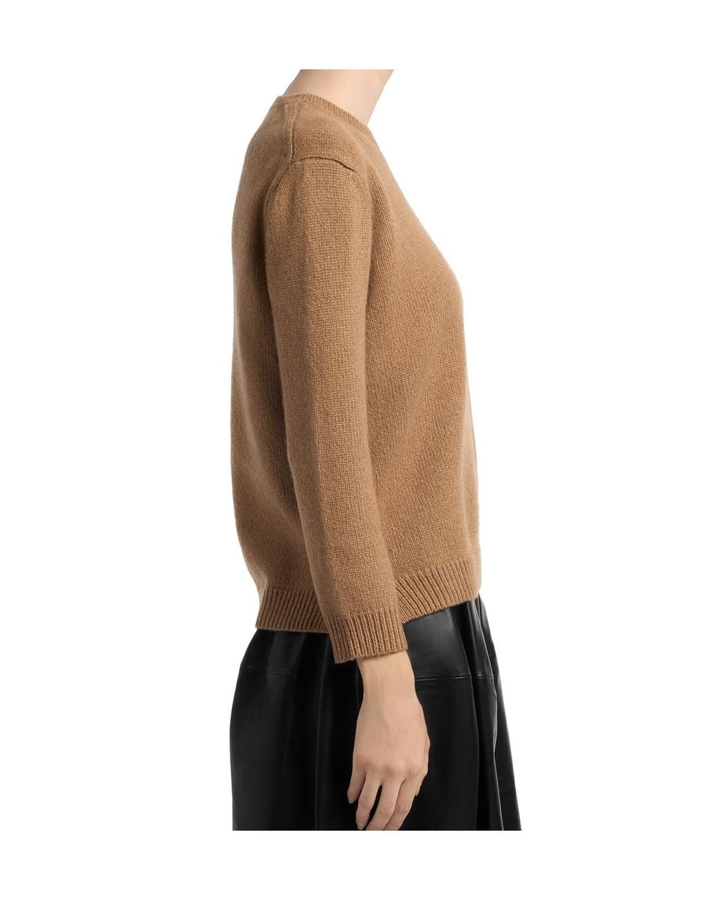 Totême  Black Totême Knitted Crewneck Jumper