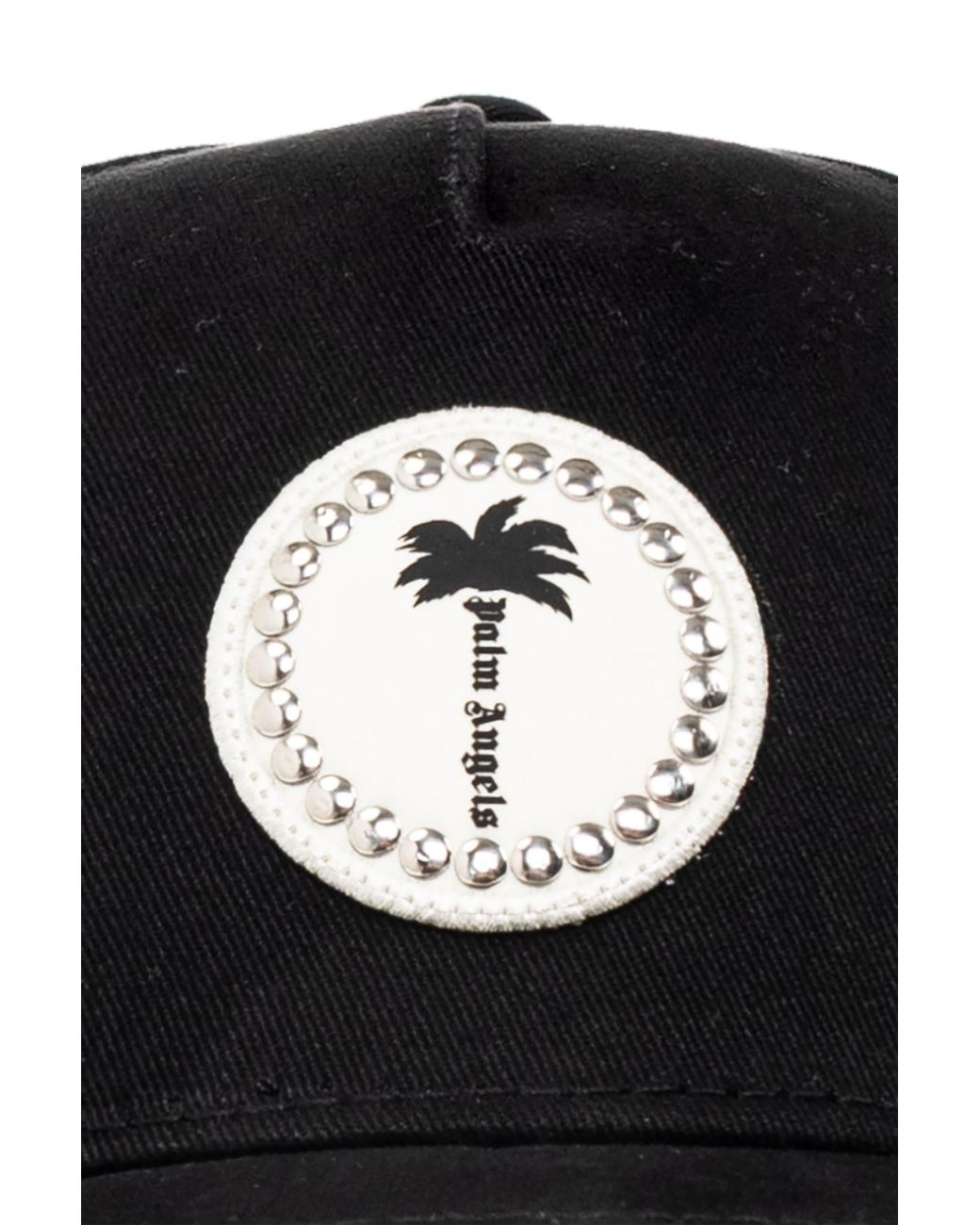 Palm Angels Black Baseball Cap With A Brim for men