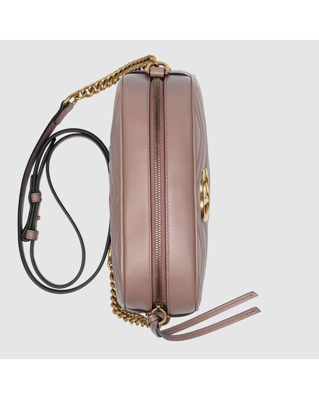 Gucci Brown Gg Marmont Leather Bag