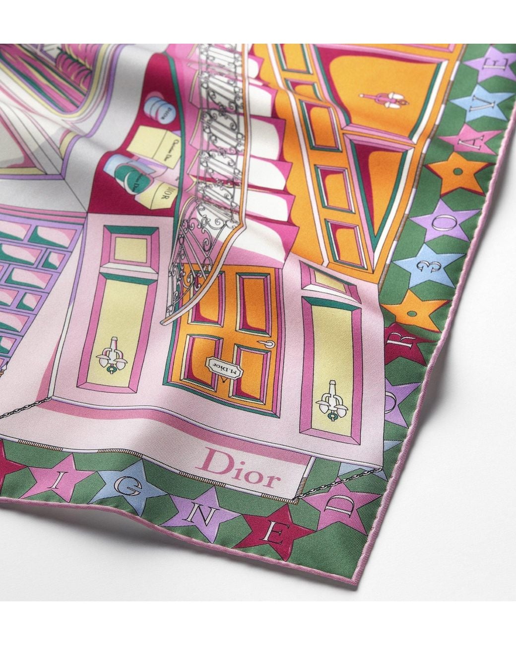 Dior White Inside Avenue90 Square Scarf