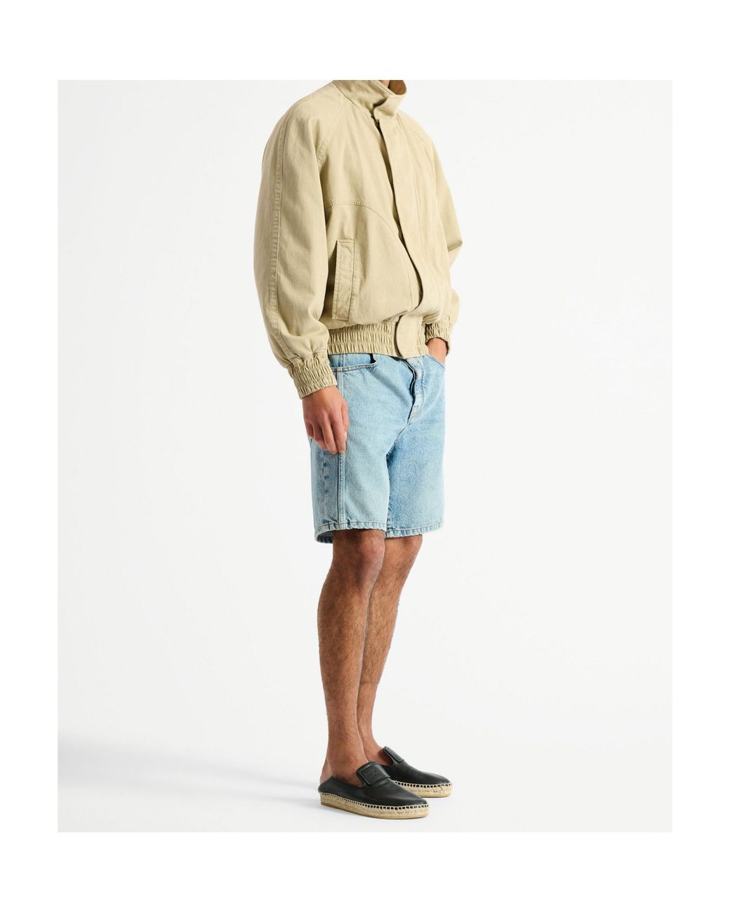 Balmain Natural Cotton Vintage Bomber Jacket for men