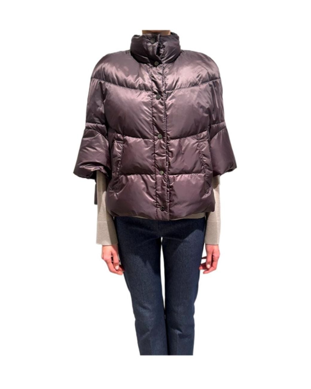 Max Mara Brown The Cube Hooded Quilted Jacket