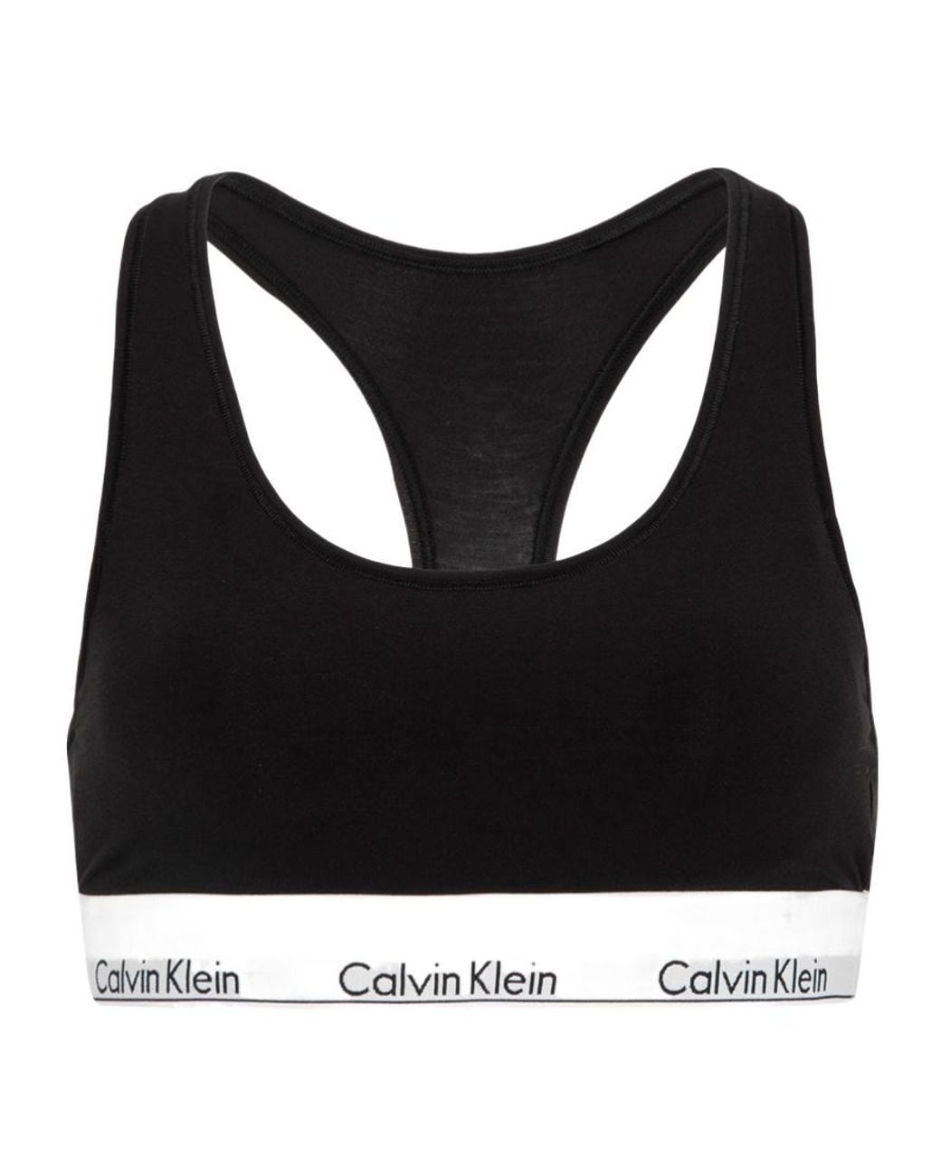 Calvin Klein Black Sleeveless Sports Bra