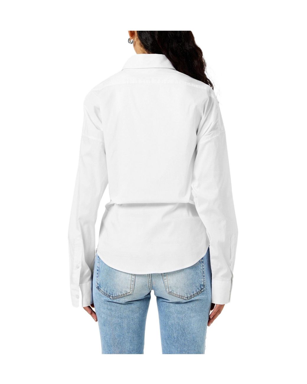 DIESEL White Minimalist Loosefit Shirt
