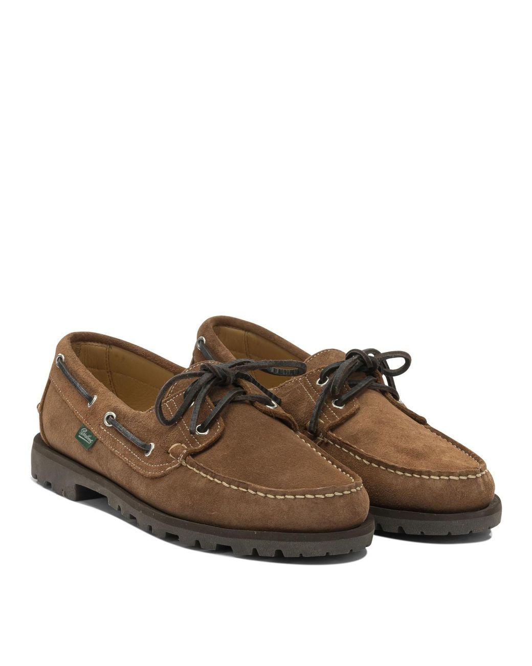 Paraboot Brown Malo Lace-Up Loafers for men