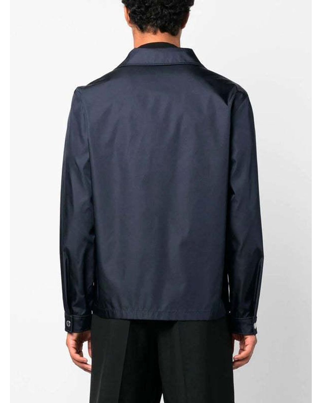 Prada Blue Casual Jacket for men