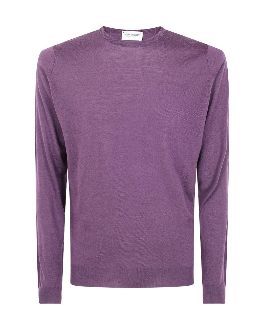 John Smedley Purple Long-Sleeved Sweater for men