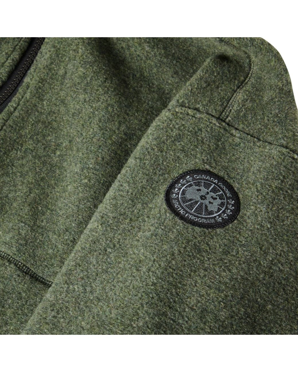 Canada Goose Green Front Zip Hooded Jacket for men