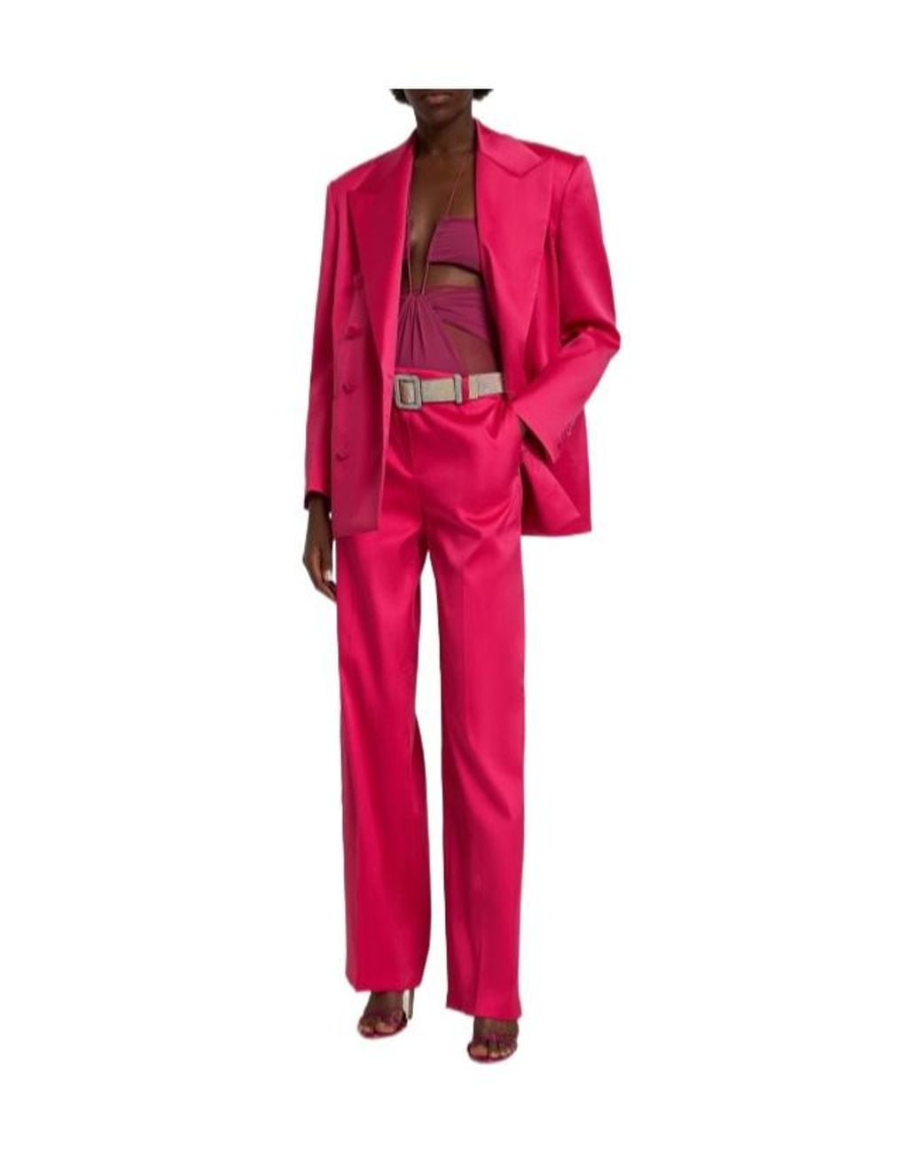 Magda Butrym Pink Highwaist Loose Casual Pants