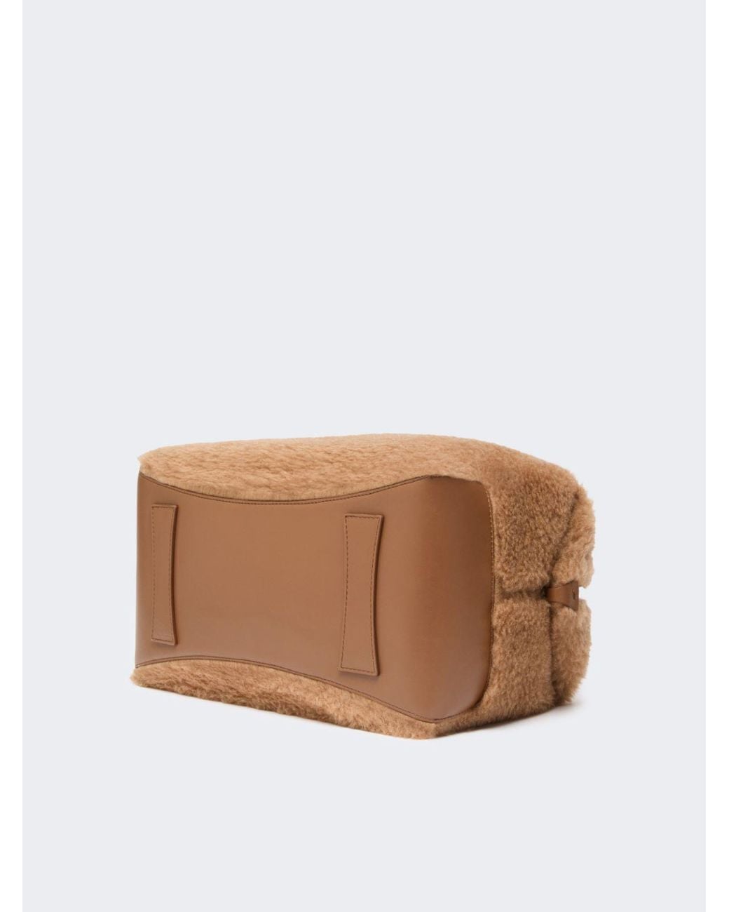 Max Mara Brown Large Teddy Boston Bag
