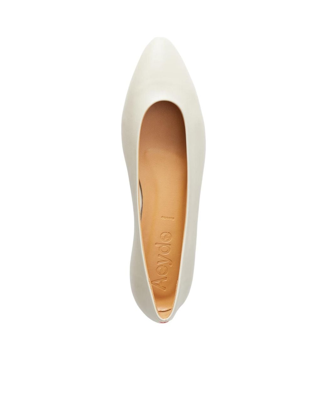 Aeyde Natural Leather Ballet Flats
