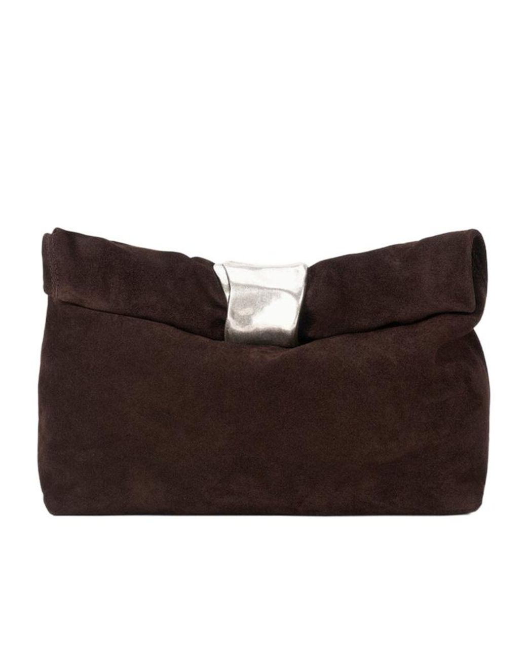 Staud Brown Logo Shoulder Bag