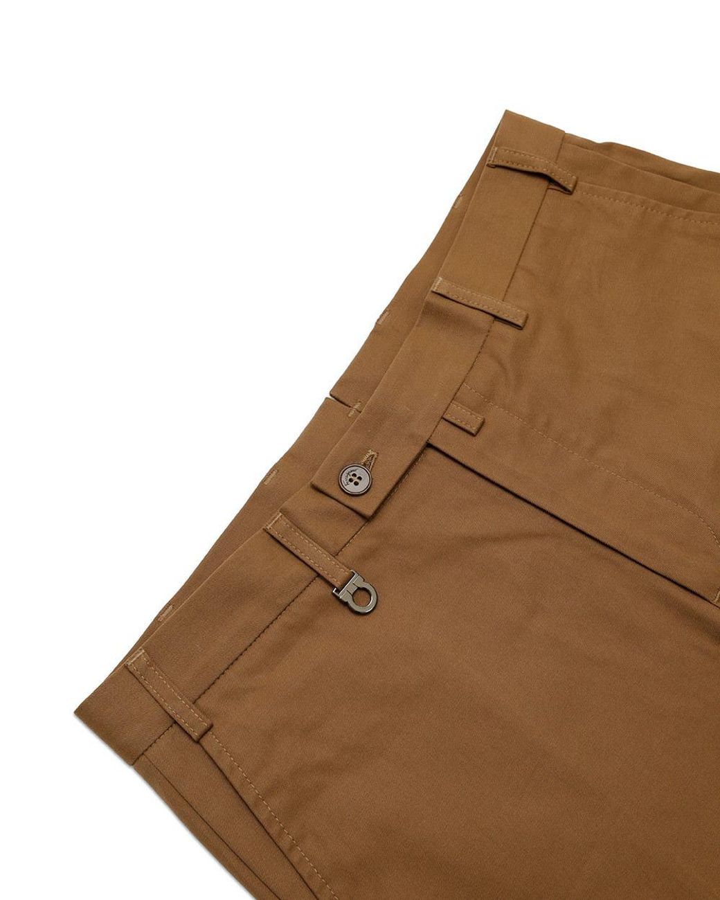 Ferragamo Brown Straight Casual Pants for men