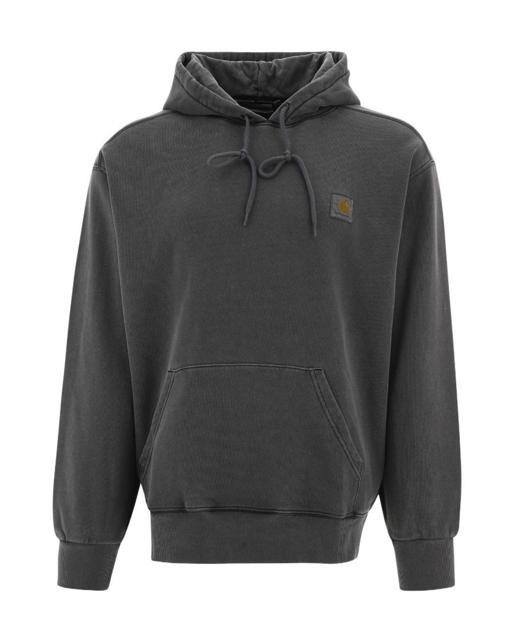 Carhartt Gray Long-Sleeved Hooded Hoodie for men