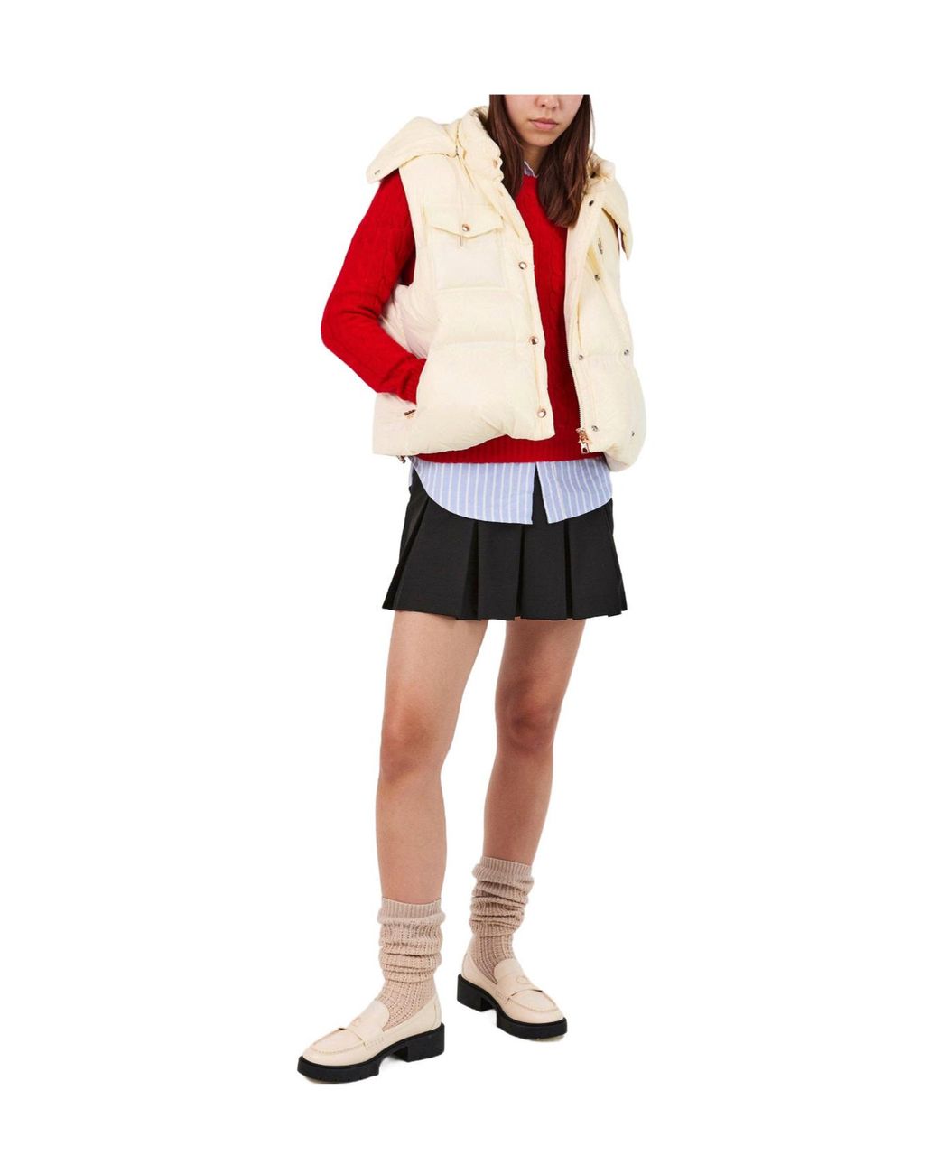 Moncler Natural Hooded Down Vest