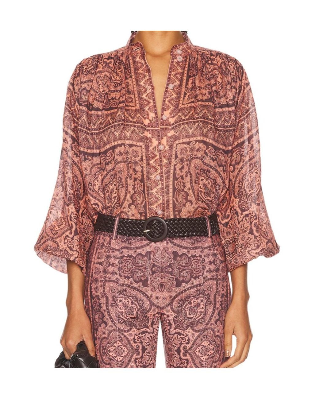 Zimmermann Red Ottie Tunic Top