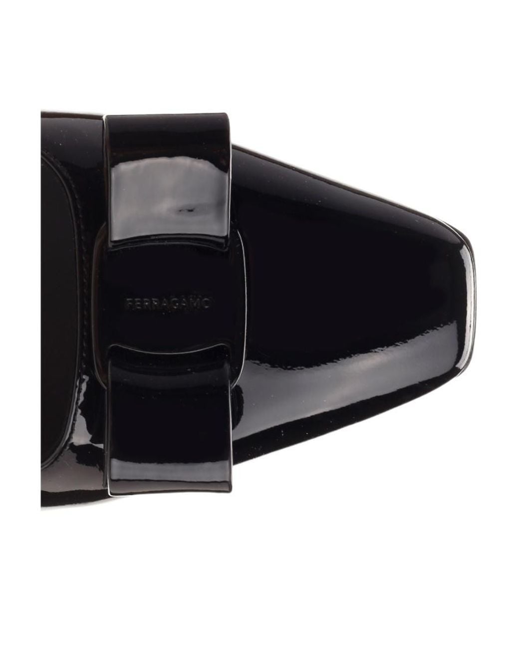 Ferragamo Black Logo High Heels