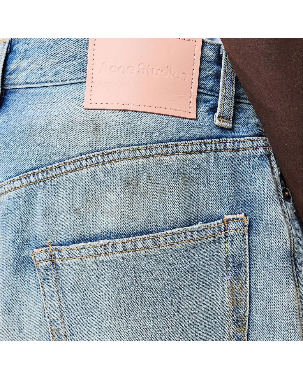 Acne Blue Wide Leg Jeans for men