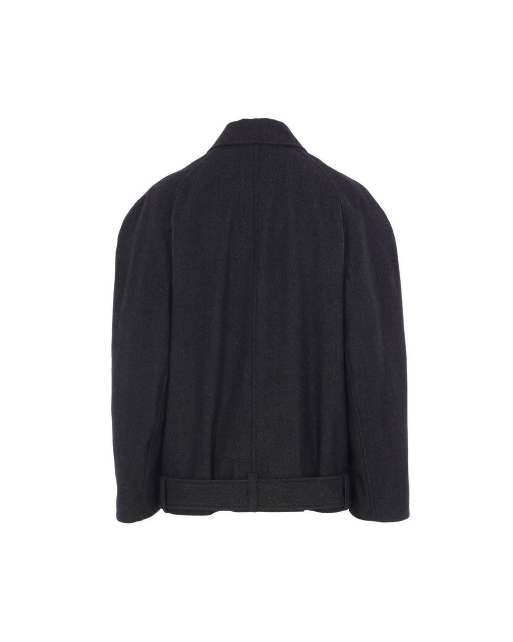 Lemaire Black Raglan-Sleeve Belted Jacket