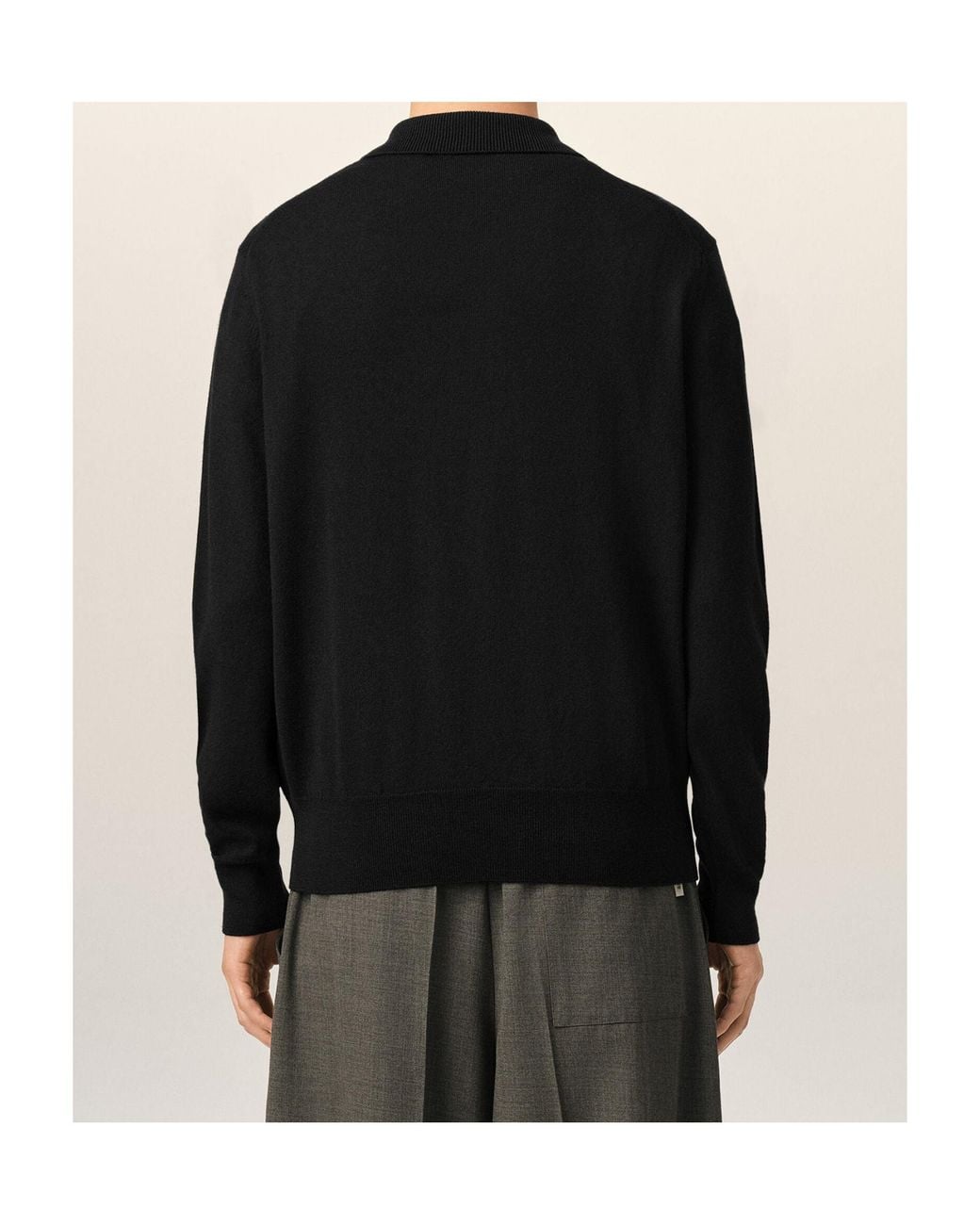 AMI Black Ami Ami De Coeur Polo Shirt for men