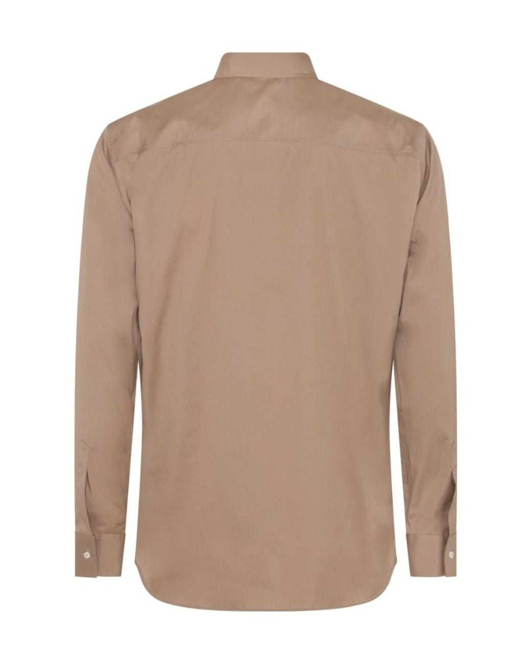 DSquared² Brown Logo Printed Long Sleeved Shirt for men