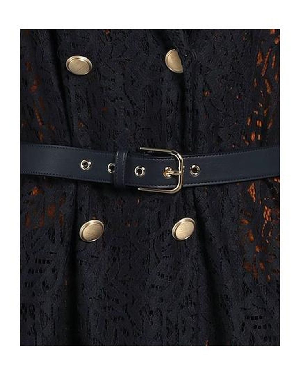Max Mara Black Color-Blocked Long-Sleeve Shirt Dress