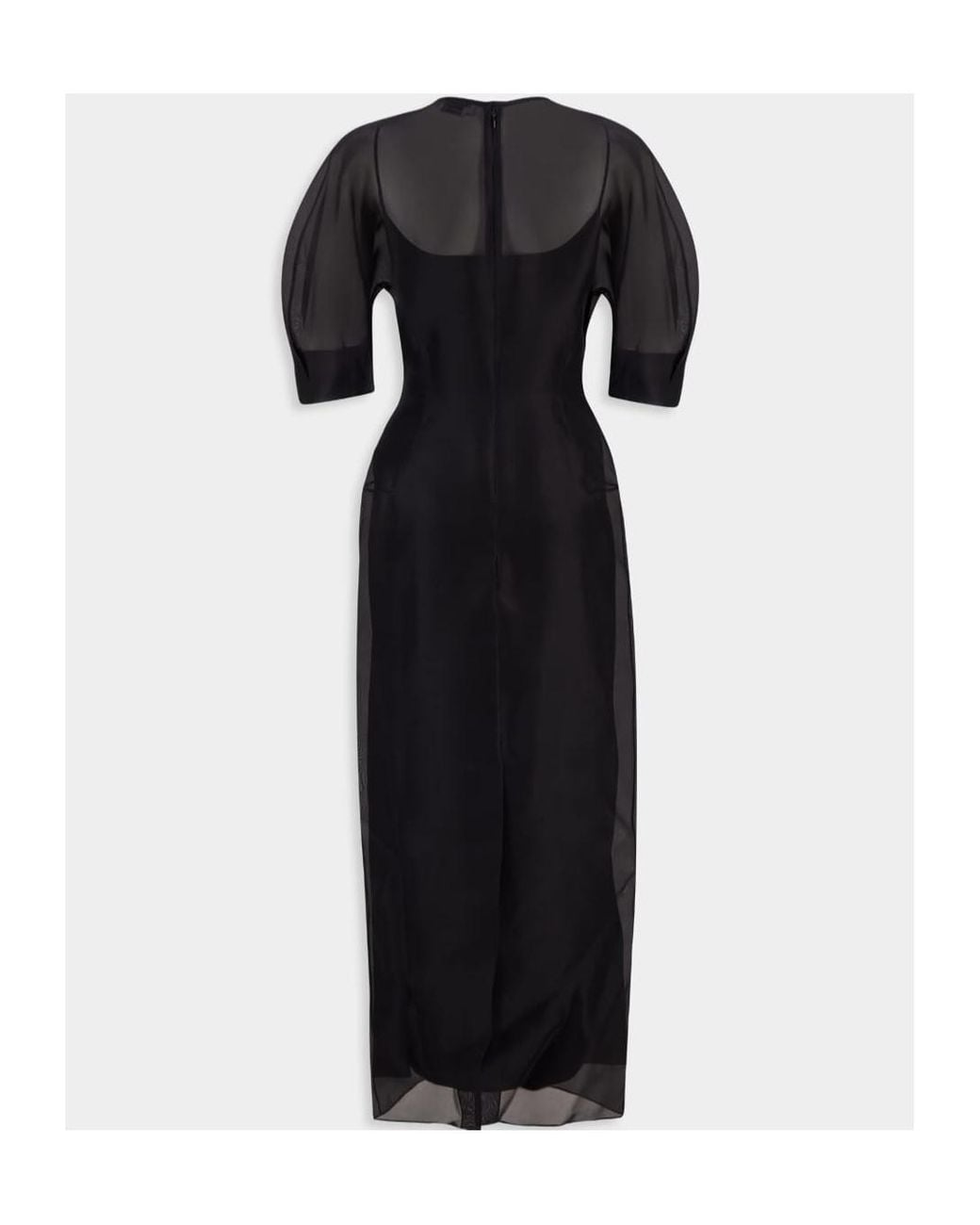 Gabriela Hearst Black Short Sleeve Dress