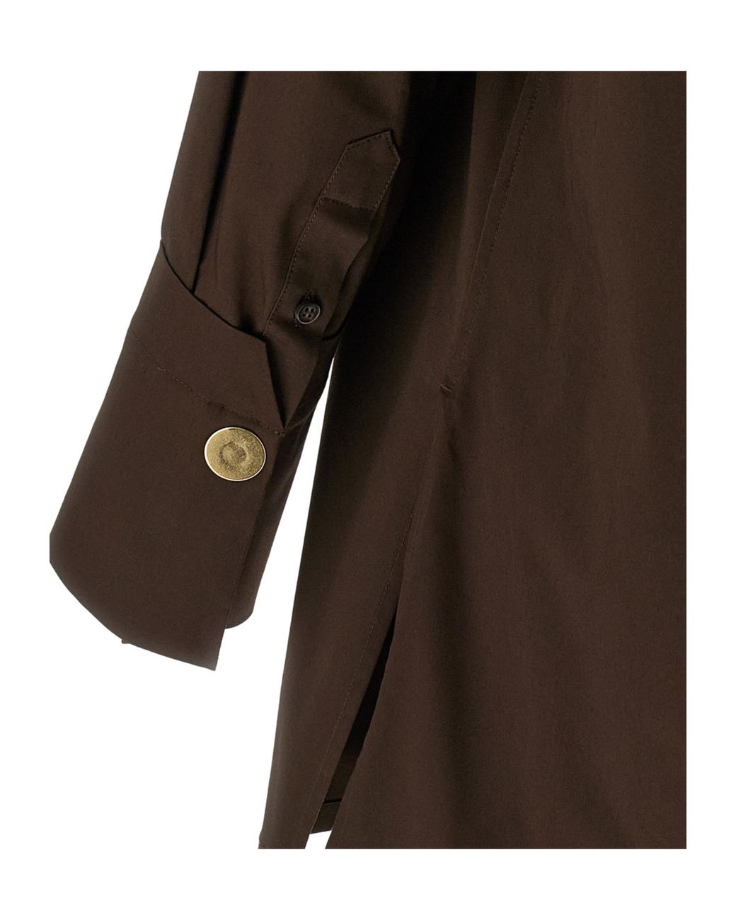 DARKPARK Brown Jodie Popeline Tunic Style Shirt