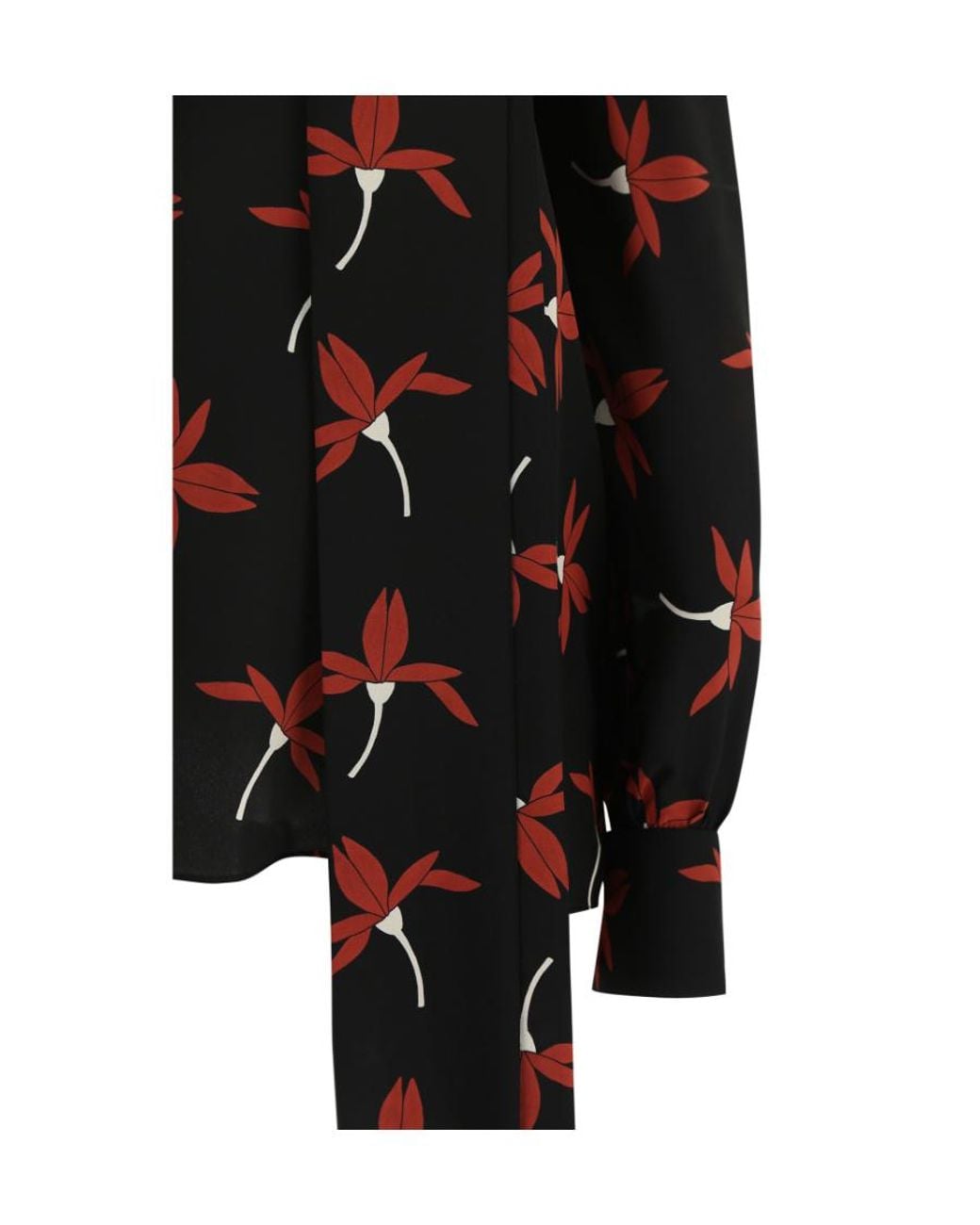 Valentino Black Printed Blouse