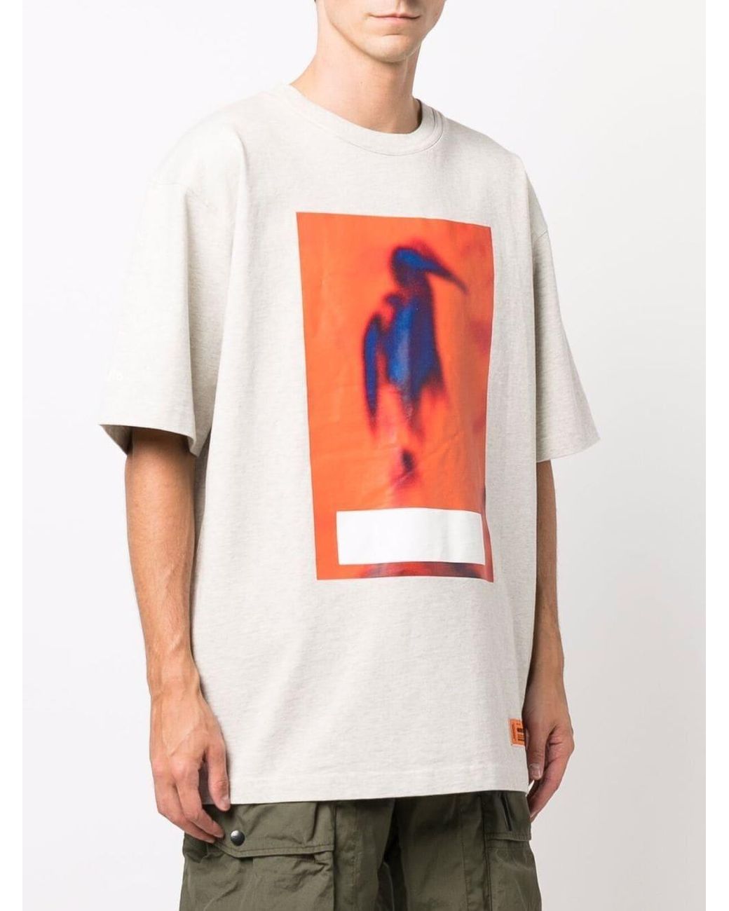 Heron Preston White Censored Cotton T-Shirt for men