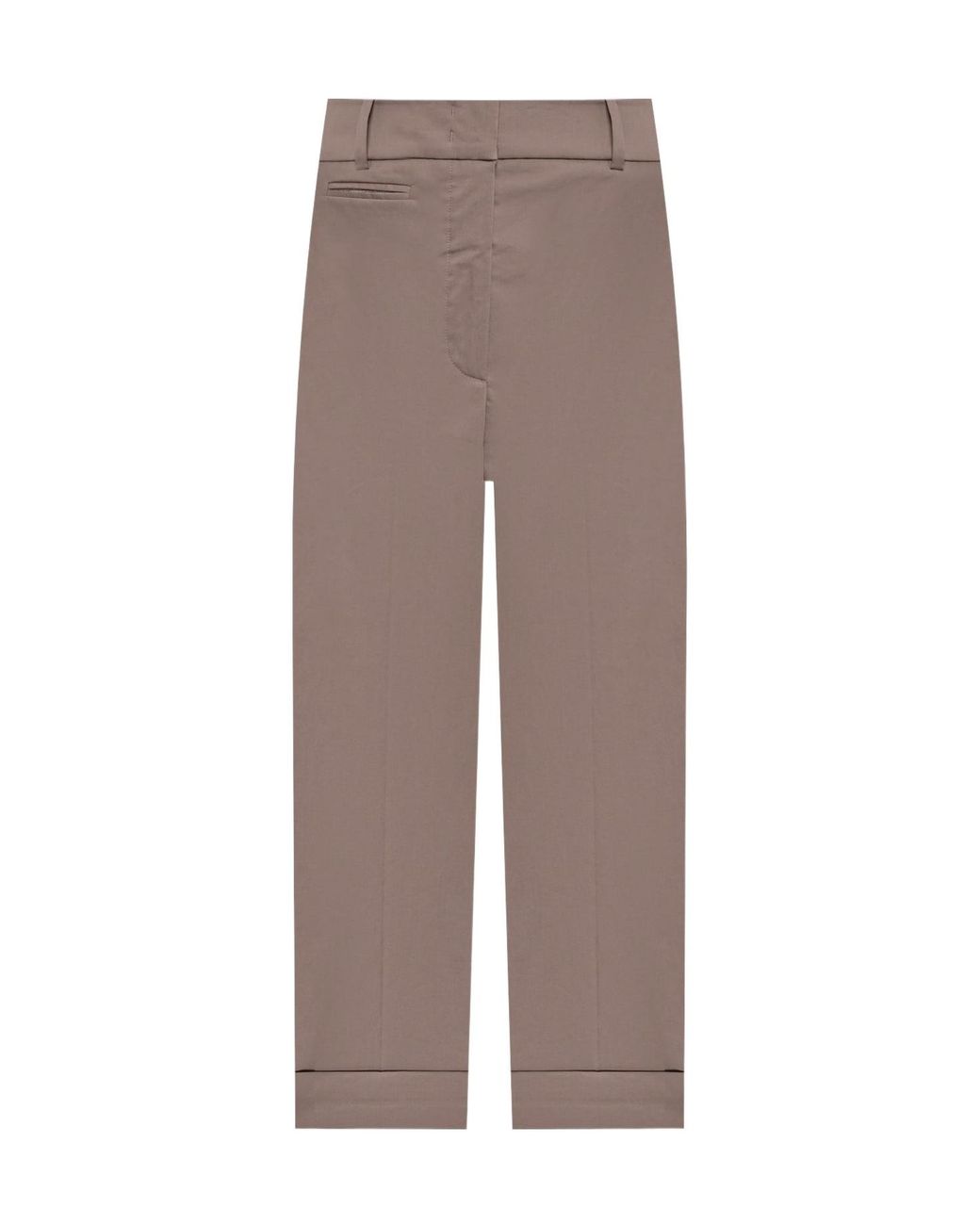 Peserico Brown Straight Chino Pants