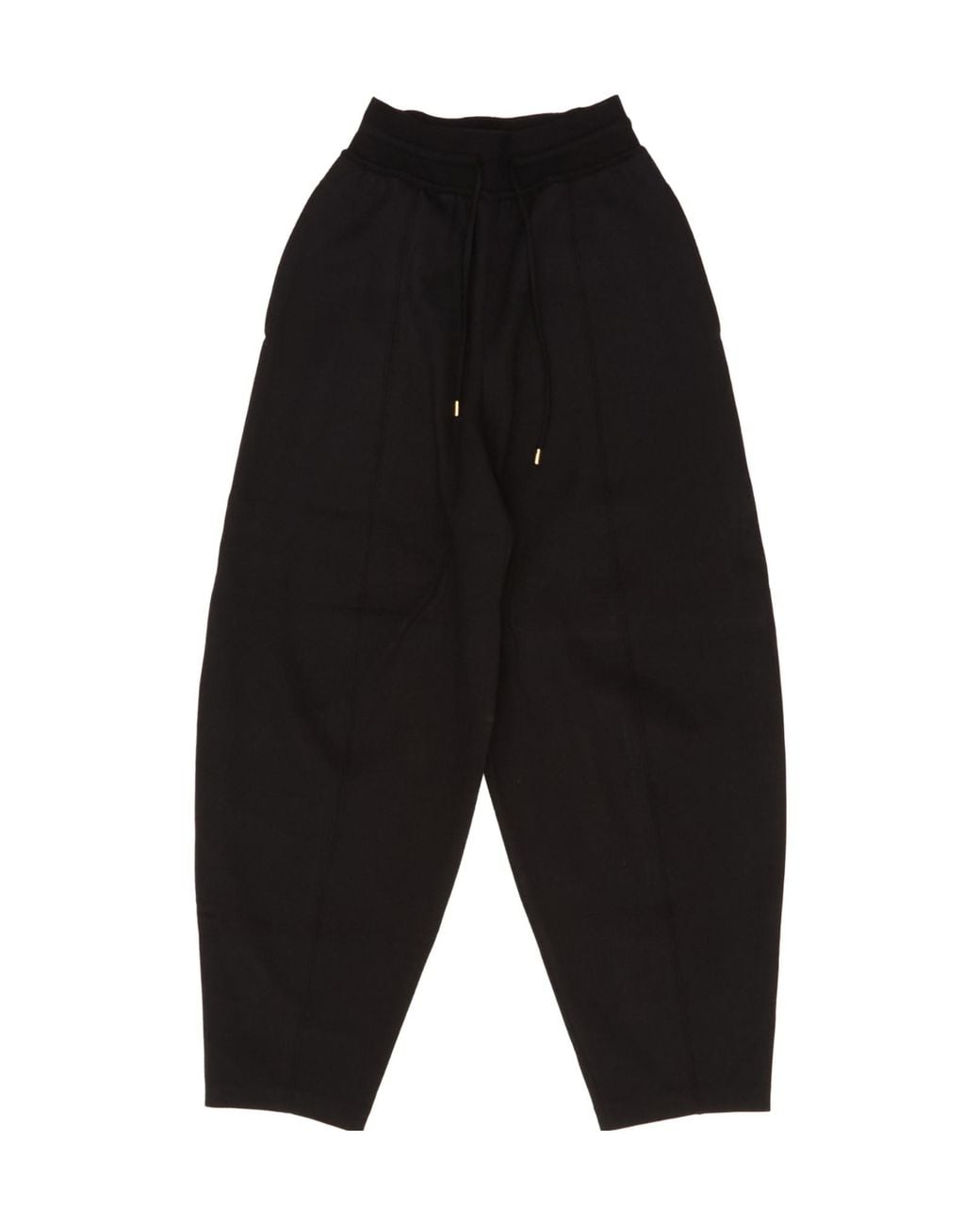 Loro Piana Black Drawsring Wide-Leg Trousers