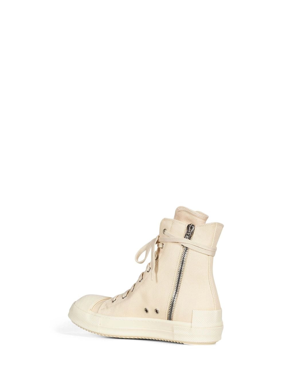 Rick Owens Natural Lace-Up High-Top Casual Shoes for men