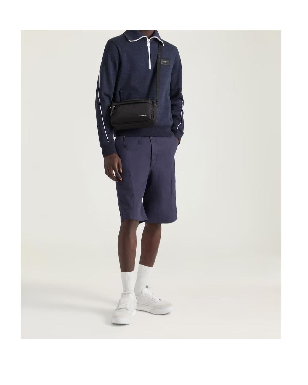 Givenchy White Essential U Medium Crossbody Bag for men