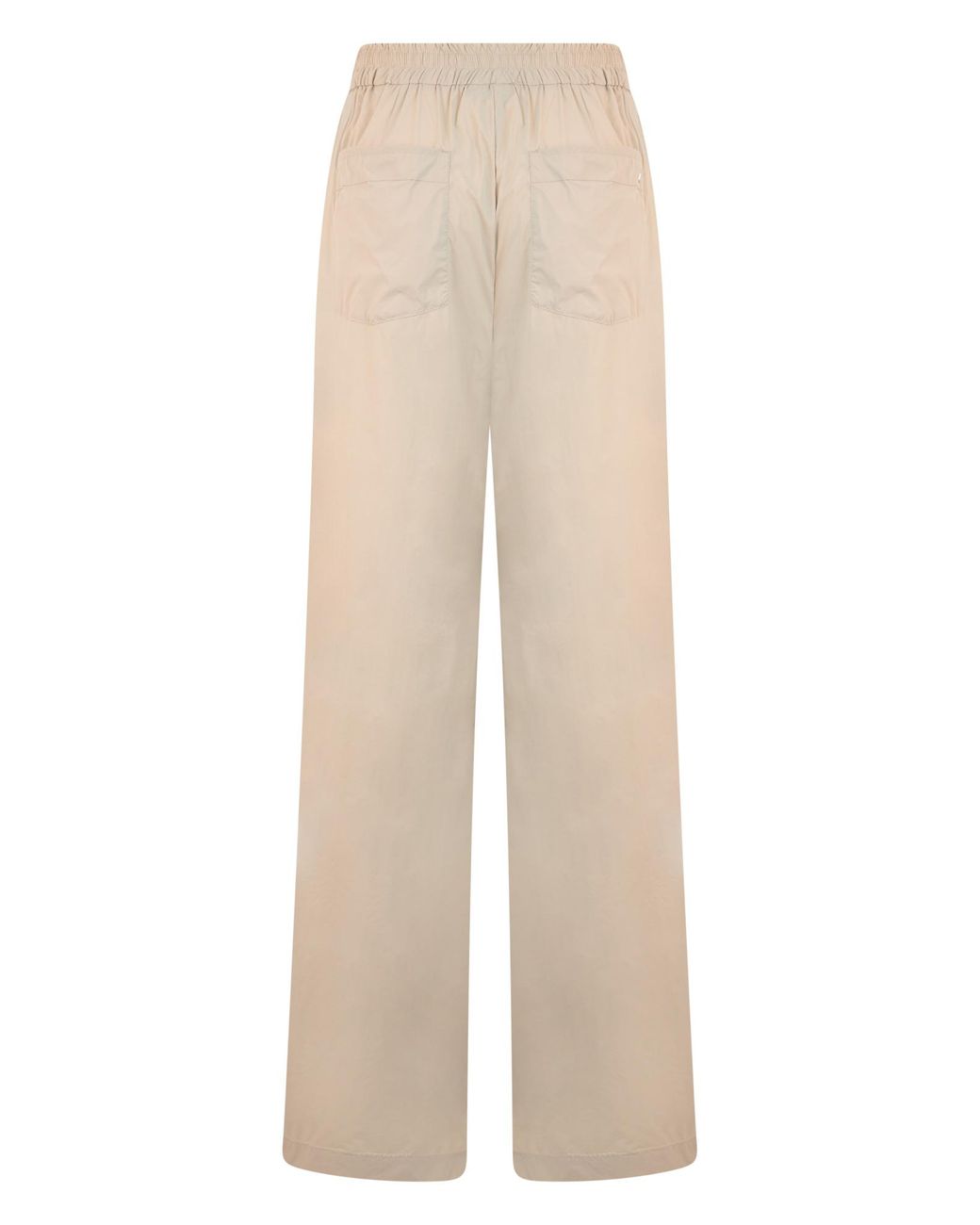 Herno White Casual Trousers With An Adjustable Waistband