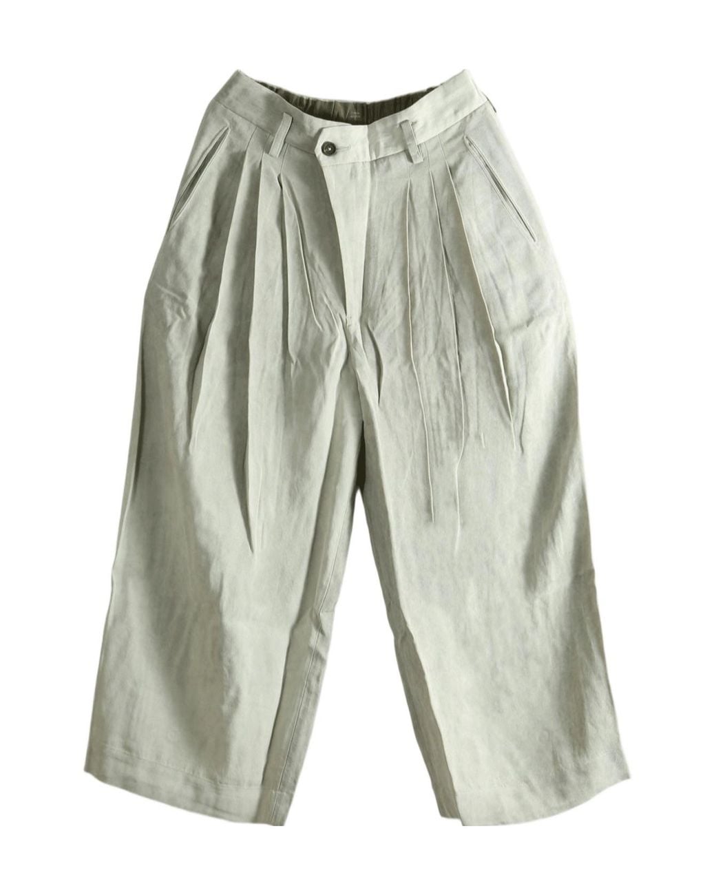 Ziggy Chen Gray Wide Leg Trousers for men