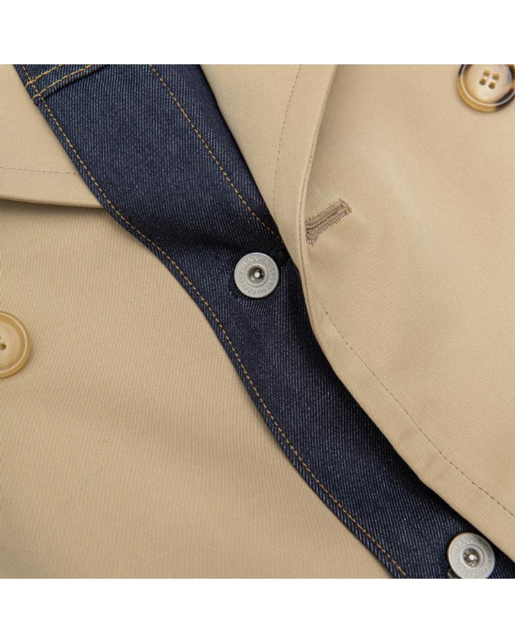 Junya Watanabe Brown Long-Sleeved Trench Coat for men