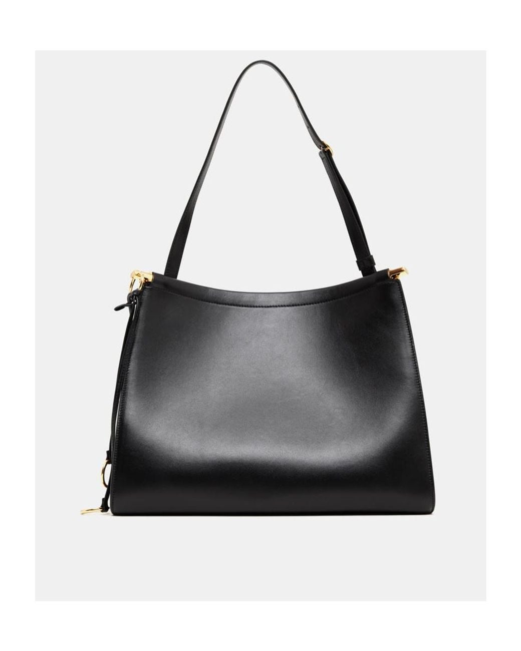 Alaïa Black Alaïa Logo Printed Zipped Shoulder Bag