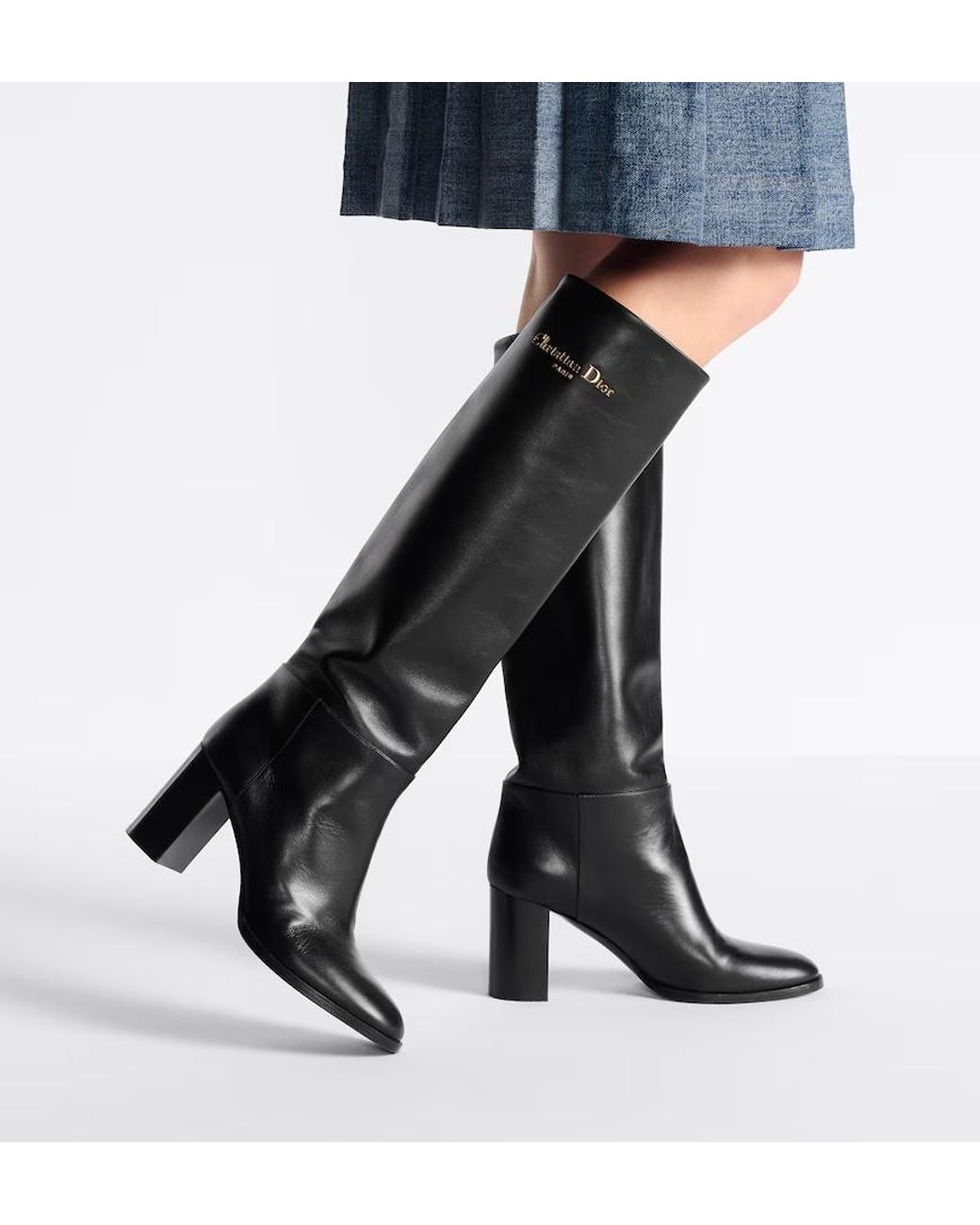 Dior Black D-Town Heeled Boot