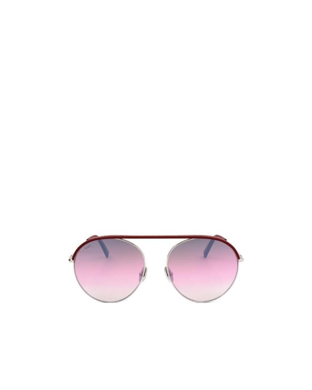 Tod's Pink Logo Gradient Sunglasses