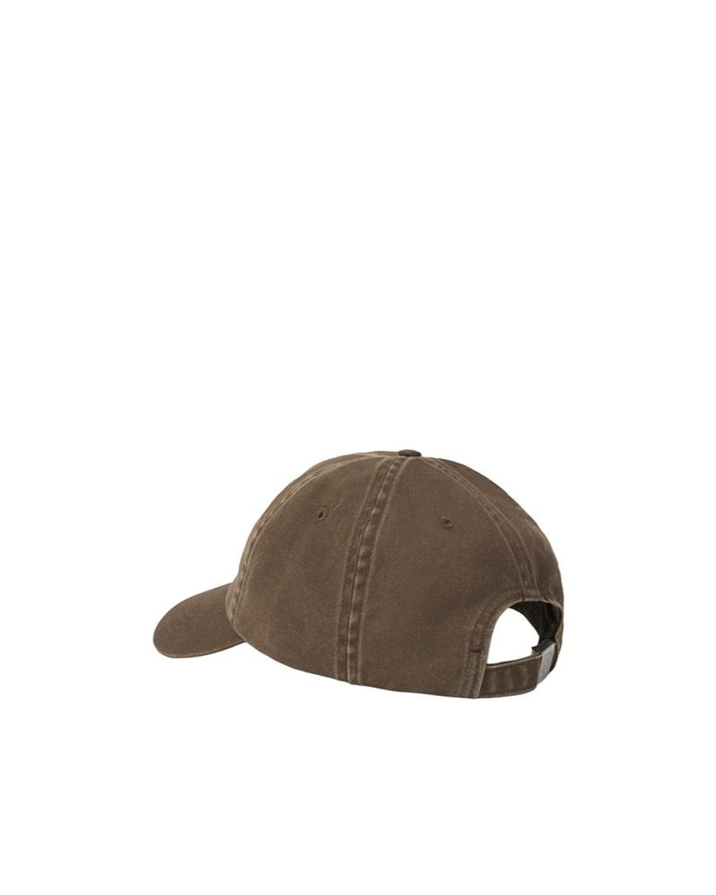 Stone Island Brown Baseball Cap With Embroidered Logo for men