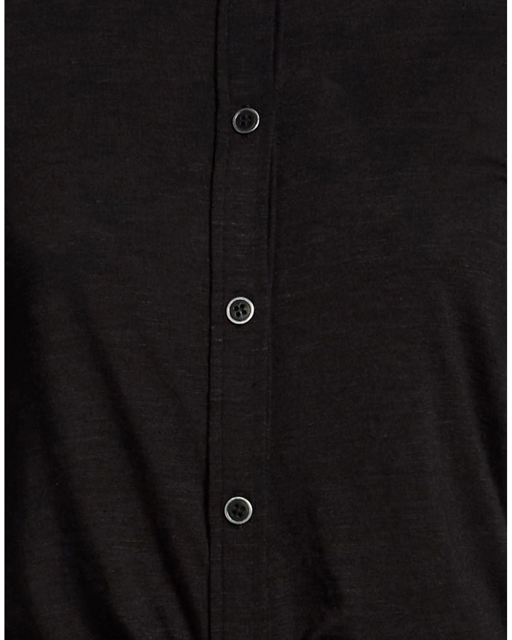 Isabel Marant Black Slim Long Sleeve Buttoned Dress